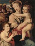 unknow artist The Madonna and child with the infant saint john the baptist Spain oil painting reproduction